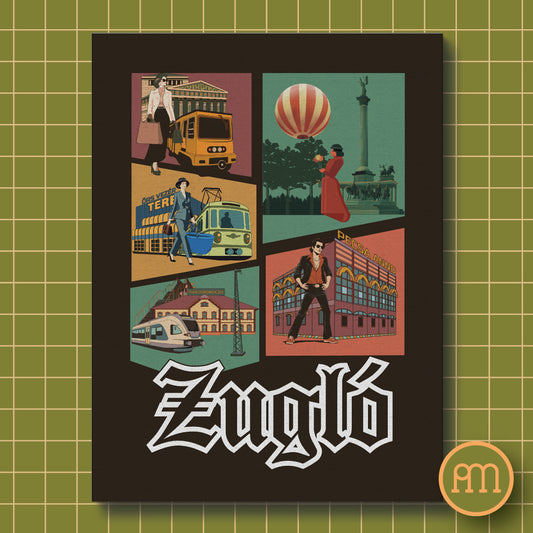 Zugló Montázs - falikép
