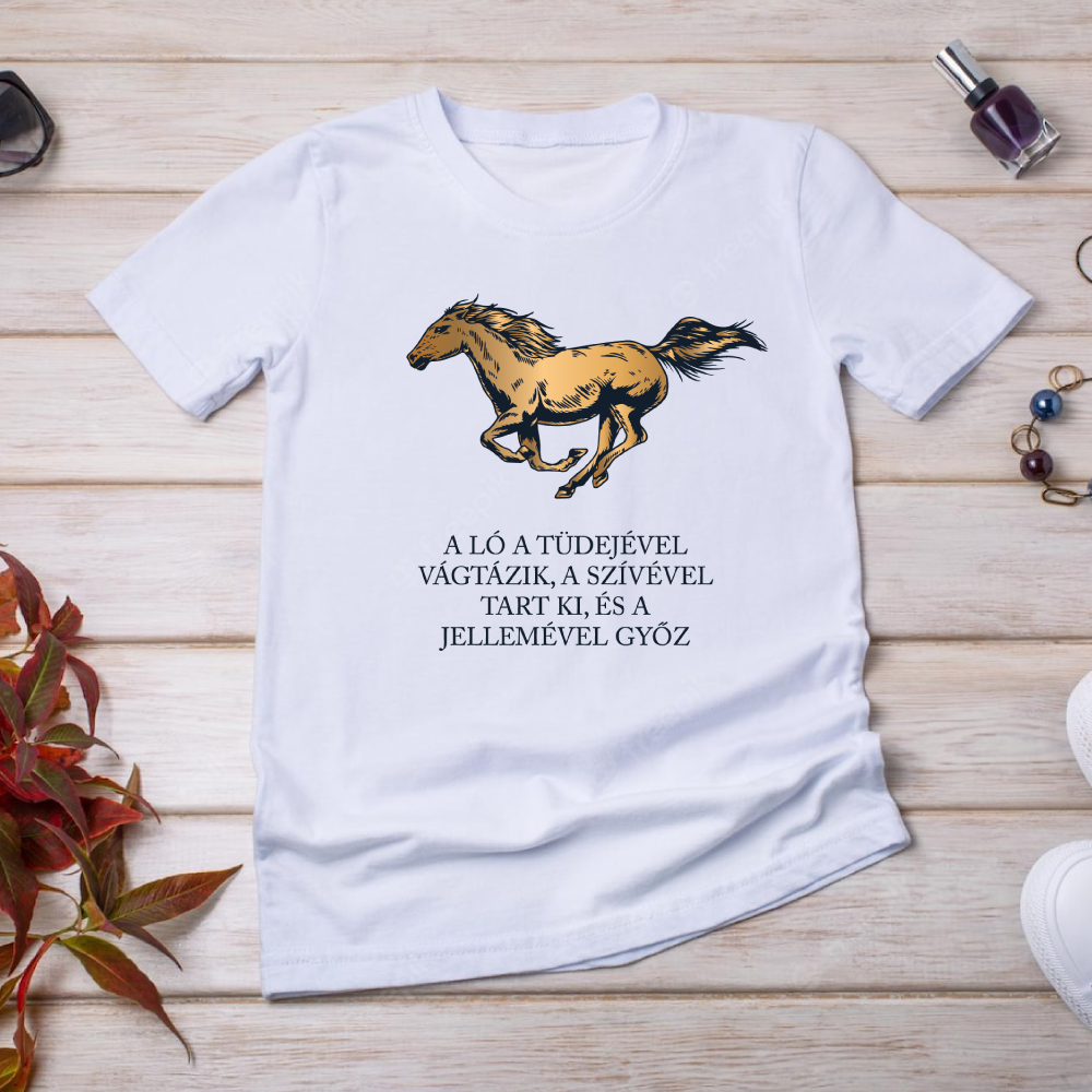 A ló jelleme - lovas póló