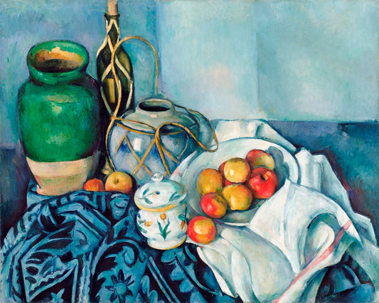 Paul Cézanne - Csendélet almákkal és kancsókkal