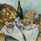 Paul Cézanne - Csendélet kosárral és borosüveggel
