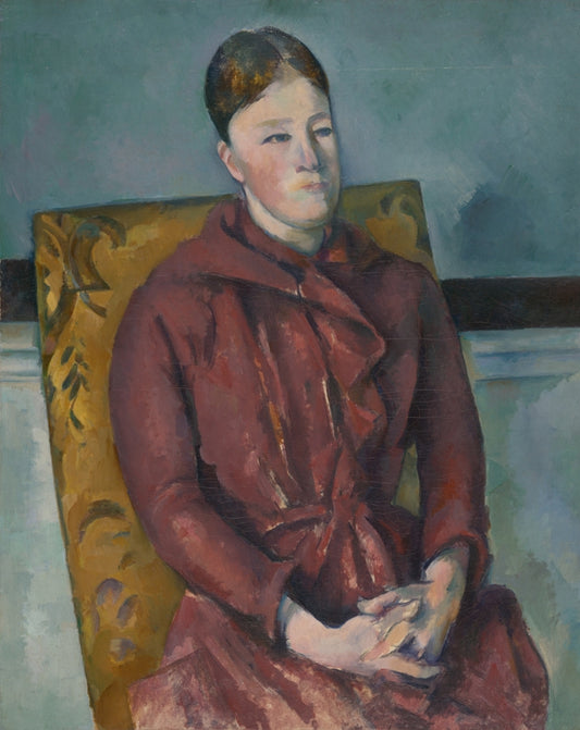 Paul Cézanne - Madame Cézanne sárga székkel