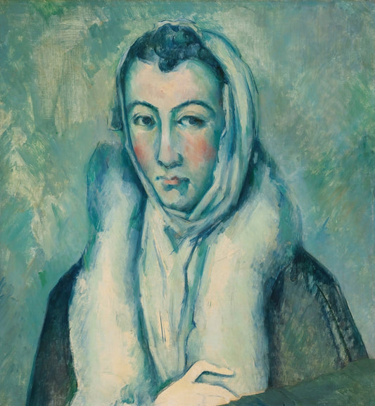 Paul Cézanne - Nő hermelinnel El Greco után