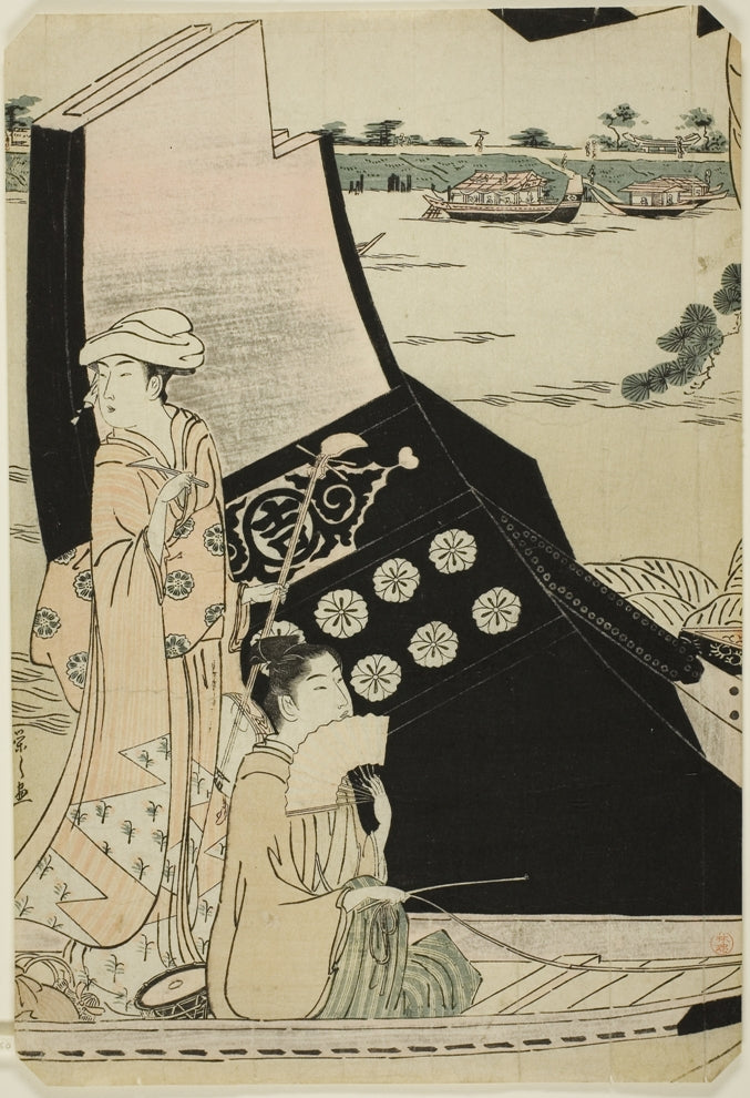 Chōbunsai Eishi - Nők sétahajón