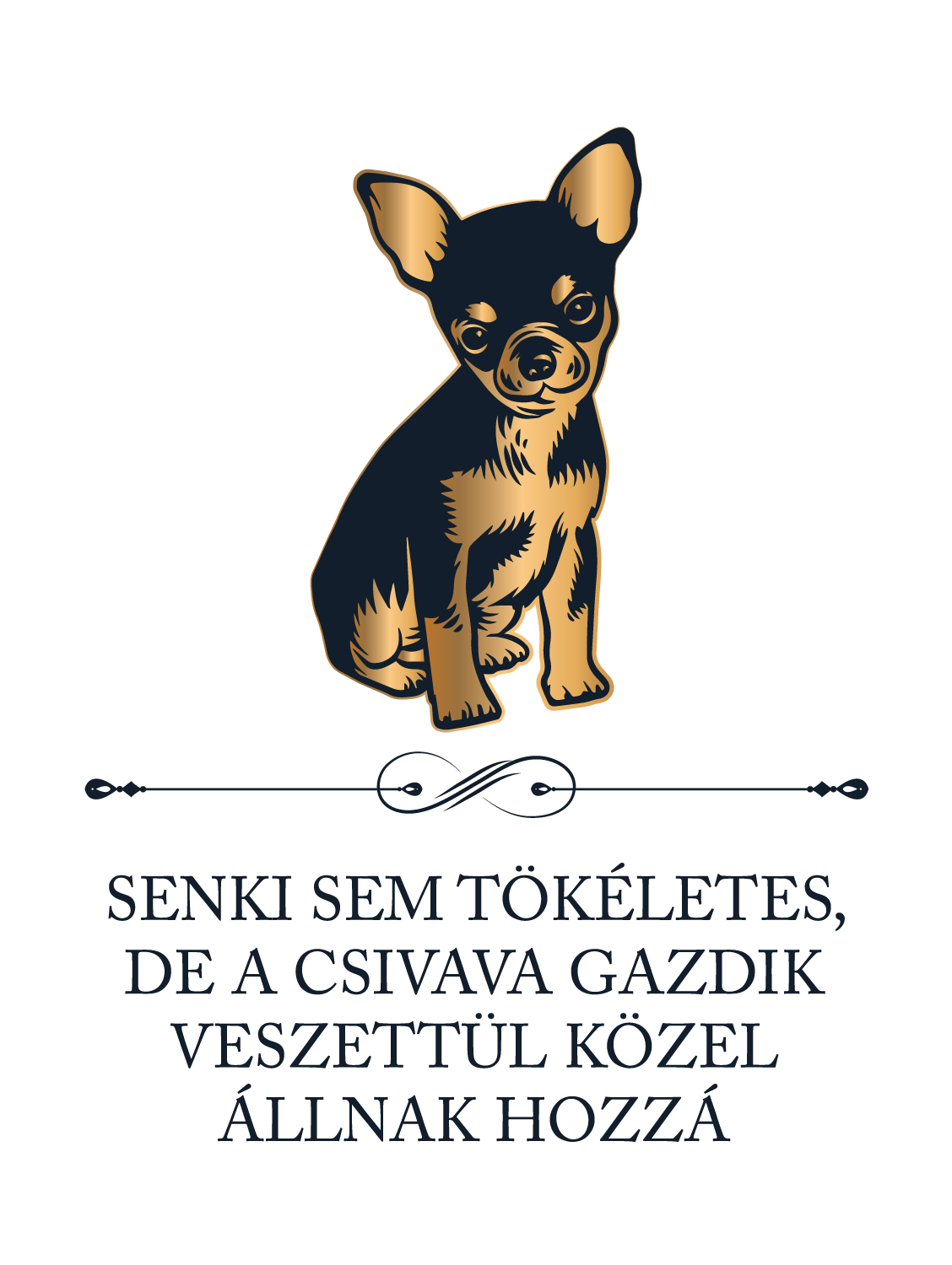 Tökéletes Csivava gazdik - kutyás póló