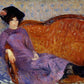 Glackens - Hölgy lila ruhában