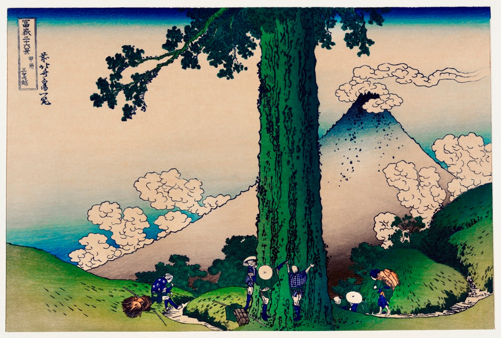 Hokusai - Fuji látképe