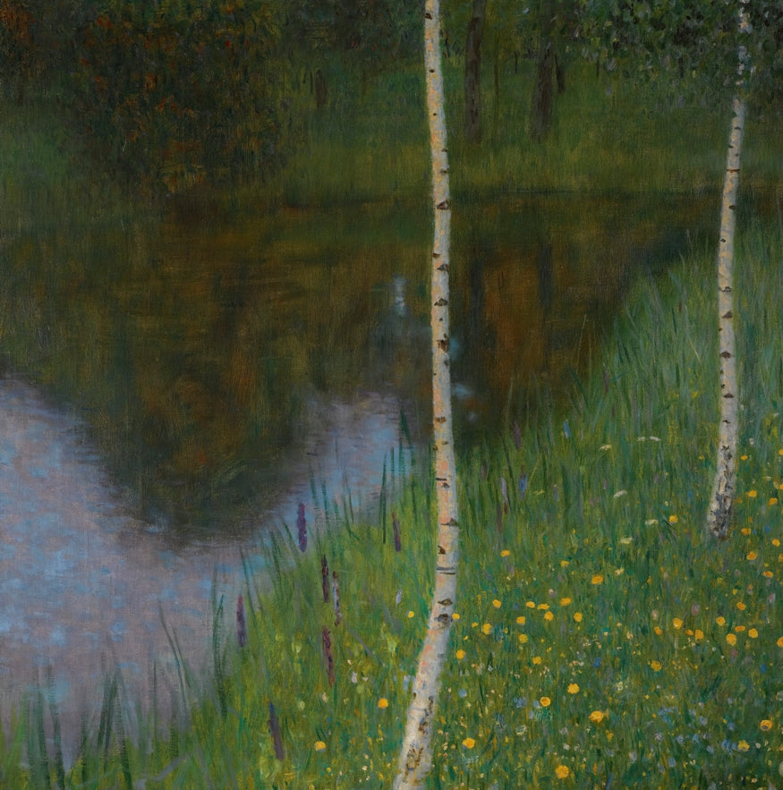 Klimt - Tópart nyírfákkal