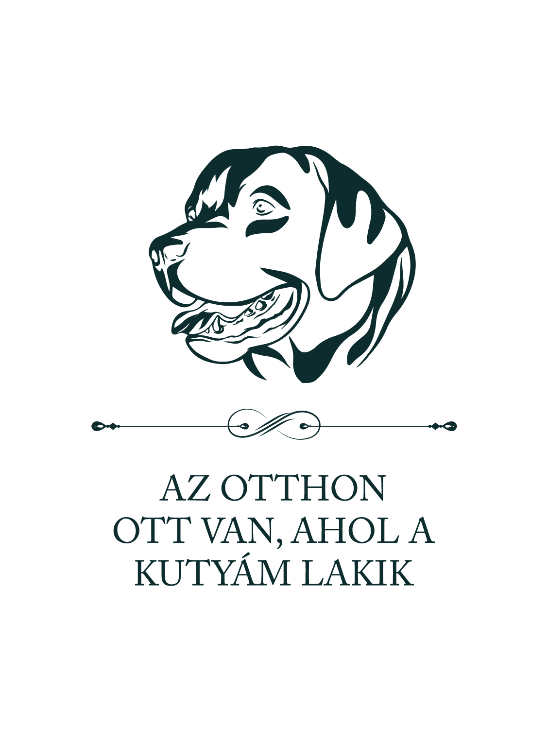 Labrador - Az otthon ott van, ahol a kutyám lakik - póló