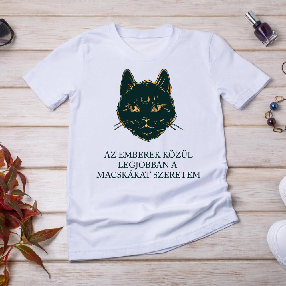 Legjobban a macskákat szeretem - póló