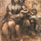 Leonardo da Vinci - Szent Anna harmadmagával (vázlat)