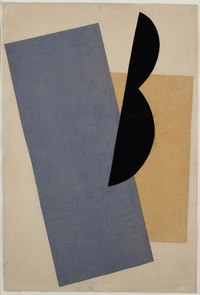 El Lissitzky - Kék, fekete, sárga kompizíció