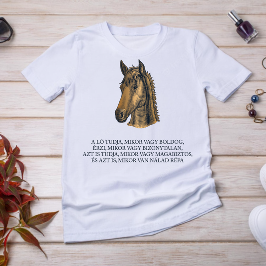 A ló tudja, mikor vagy boldog... - póló