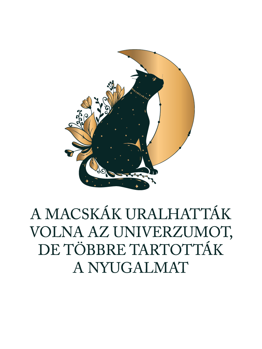 Macskauniverzum - macskás idézetes póló