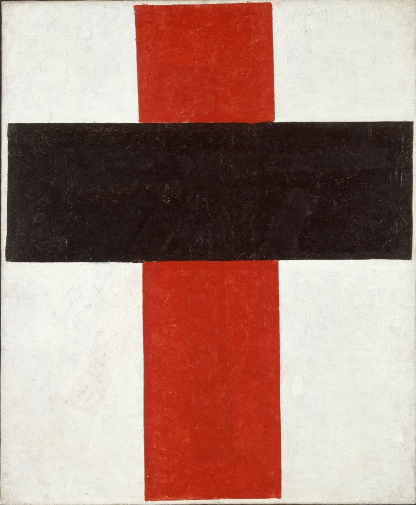Kazimir Malevich - Vörös és fekete kereszt fehéren
