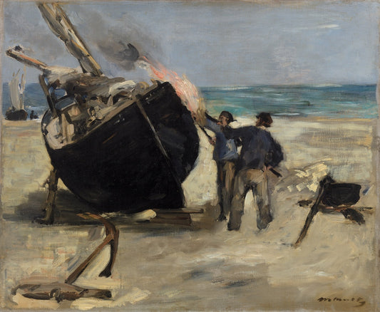 Édouard Manet - A csónak kátrányozása