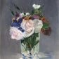 Édouard Manet - Virágok kristály vázában