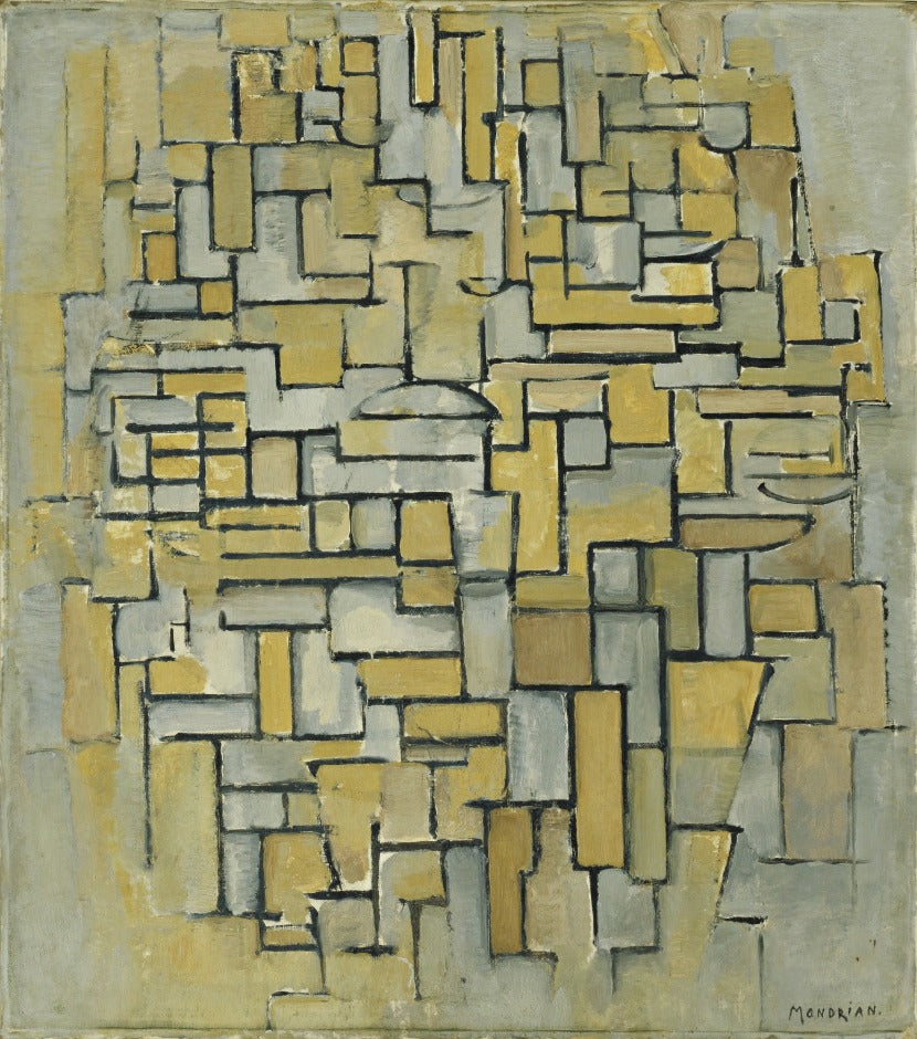 Mondrian - Barna szürke kompozíció
