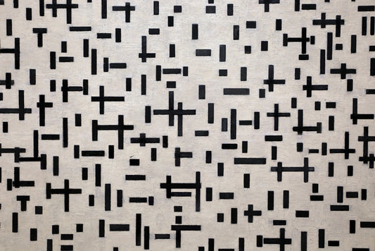 Mondrian - Fekete fehér kompozíció