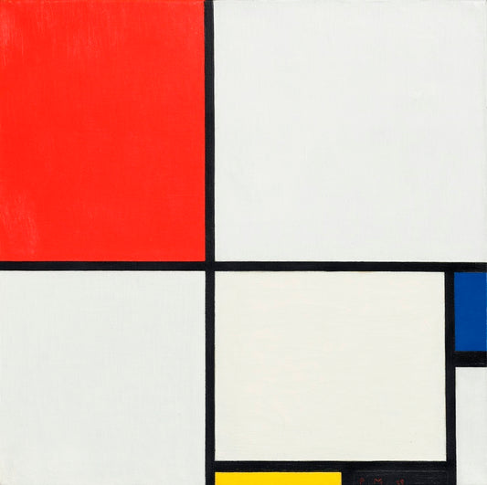 Mondrian - Piros, kék, sárga kompozíció - 1929