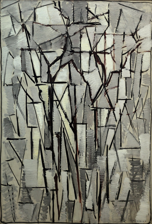 Mondrian - Kompozíció absztrakt fákkal