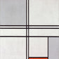 Mondrian - Piros, szürke kompozíció