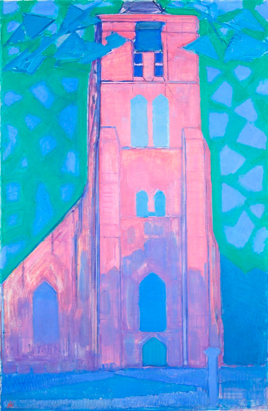 Mondrian - Rózsaszín templom