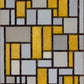 Mondrian - Sárga, szürke kompozíció