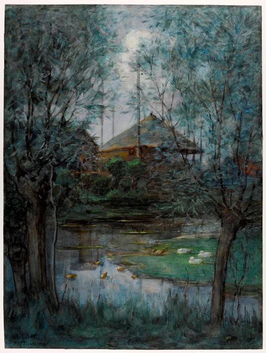 Mondrian - Tó kacsákkal
