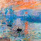 Claude Monet - A lemenő nap, impresszió