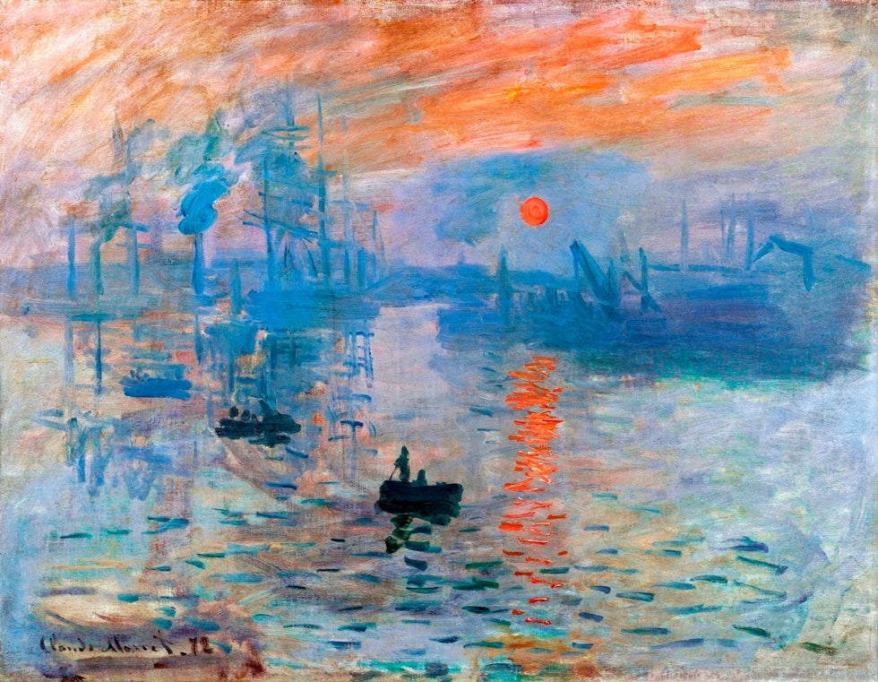 Claude Monet - A lemenő nap, impresszió