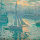 Claude Monet - Napnyugta a kikötőben