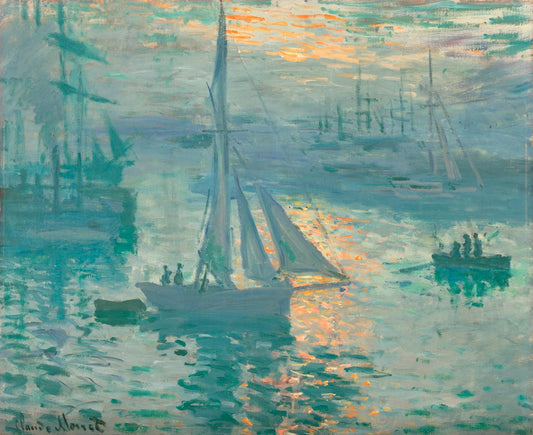 Claude Monet - Napnyugta a kikötőben