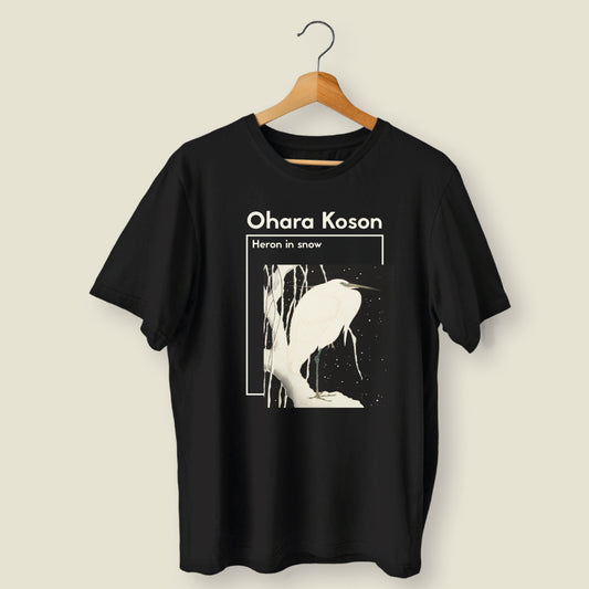 Ohara Koson - Heron in snow - póló