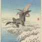 Ohara Koson - Vadkacsák a havas nád felett