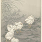 Ohara Koson - Kiscsirkék kukaccal