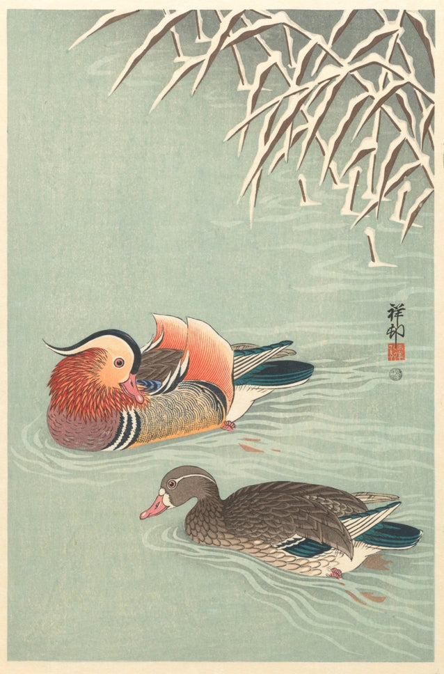 Ohara Koson - Mandarin kacsák