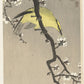 Ohara Koson - Sárga madár a virágzó szilvafán