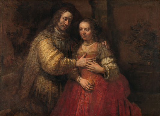 Rembrandt - A zsidó menyasszony (Izsák és Rebeka)