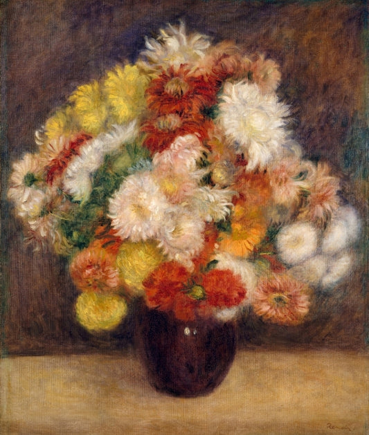 Renoir - Krizantém csokor