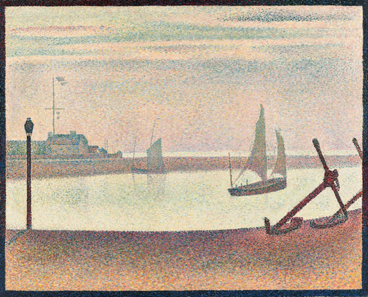 Georges Seurat - Esti fények a kikötőben