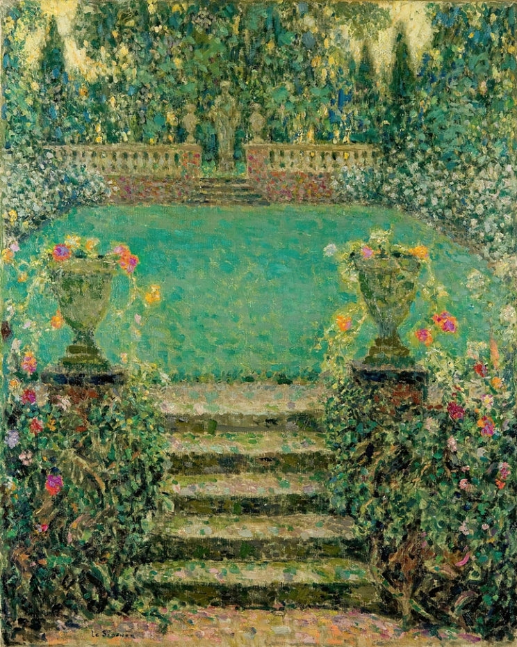 Henri Le Sidaner - A kert lépcsői