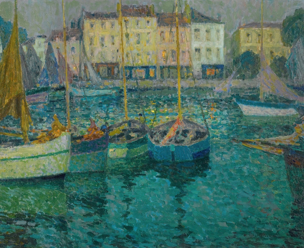 Henri Le Sidaner - Csónakok a kikötőben