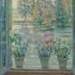 Henri Le Sidaner - Hortenziák az ablakban