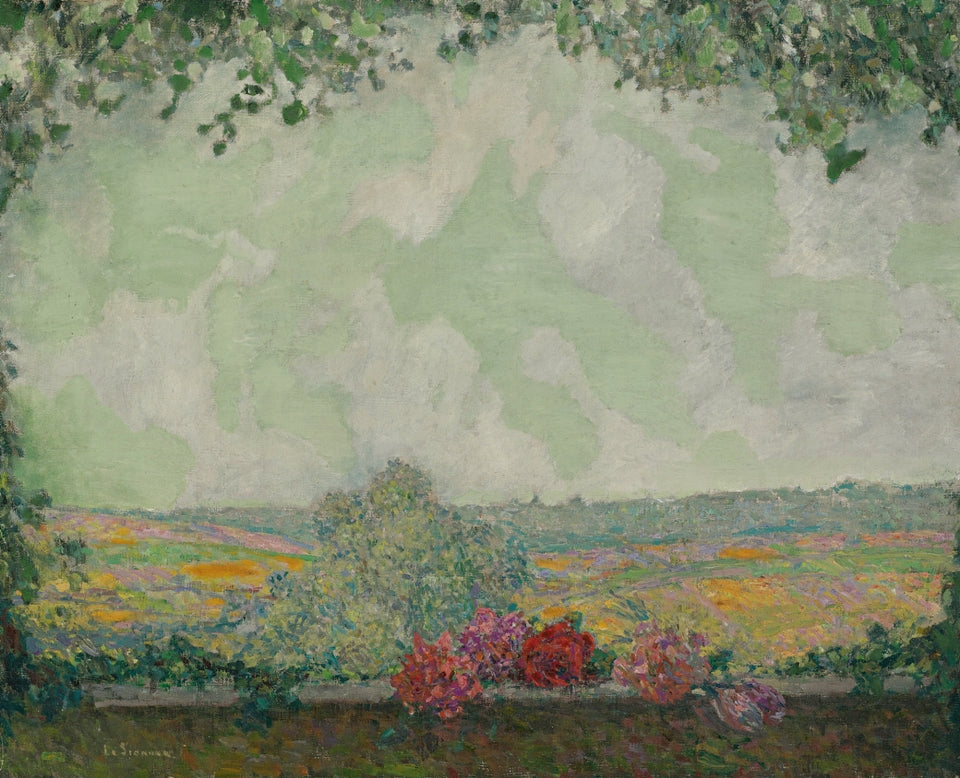 Henri Le Sidaner - Kilátás a teraszról