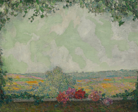 Henri Le Sidaner - Kilátás a teraszról
