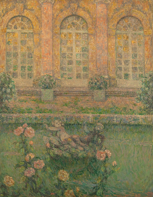 Henri Le Sidaner - Rózsák a kastély ablakai alatt