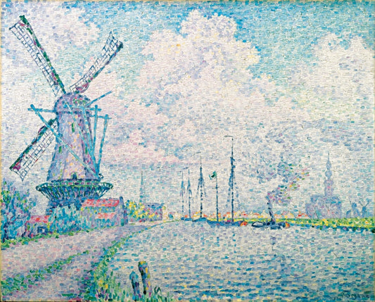 Signac - Malom a kanális mellett