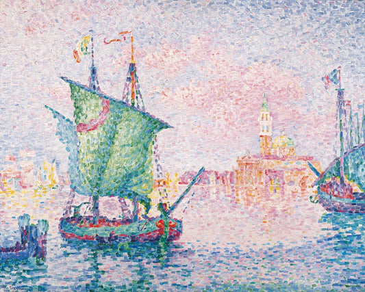 Signac - Velence rózsaszín éggel