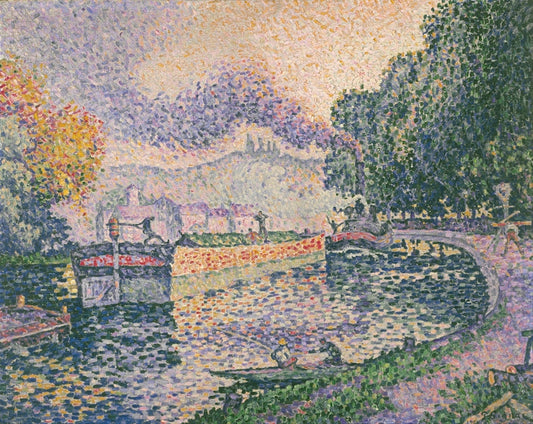 Signac - Vontatóhajó a csatornán
