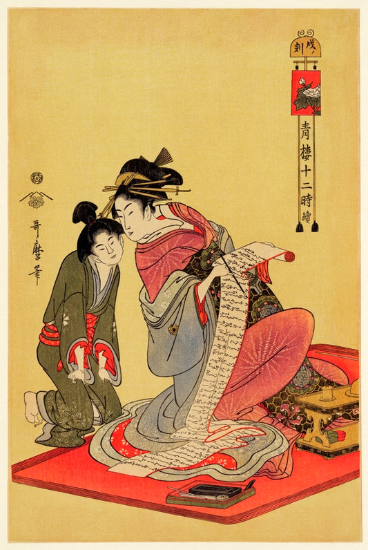 Utamaro Kitagawa - A tanulás órája
